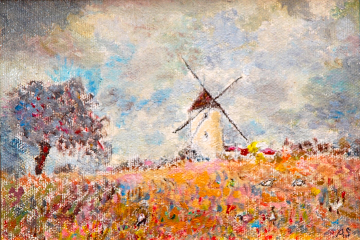 Moulin Blanc painting